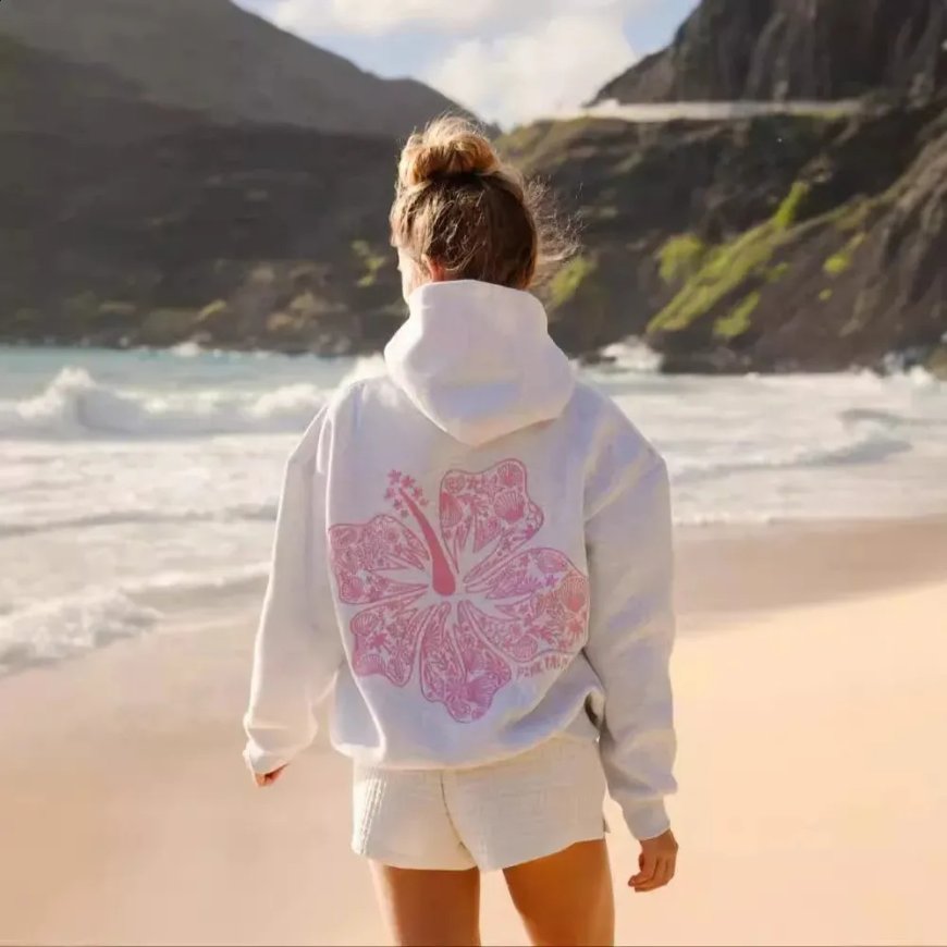 Meet Pink Palm Puff hoodie is style