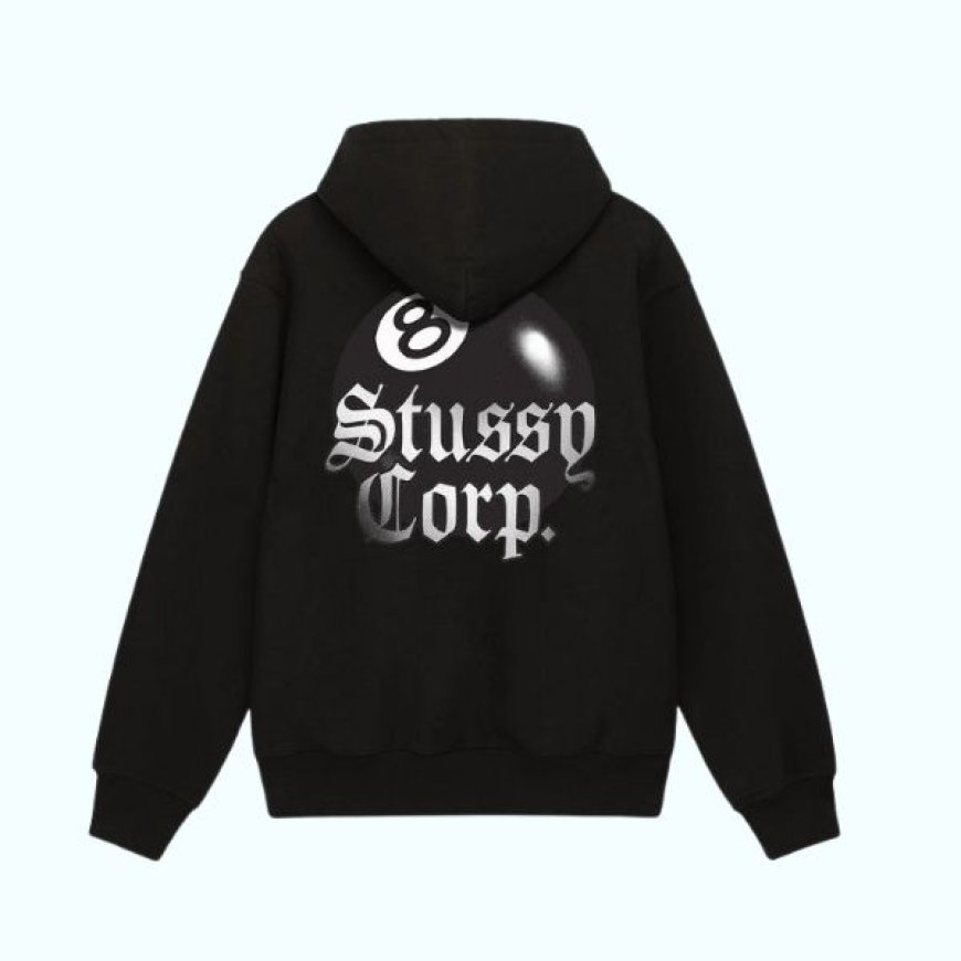 The Icon Returns: Stussy 8-Ball Zip Hoodie – Black